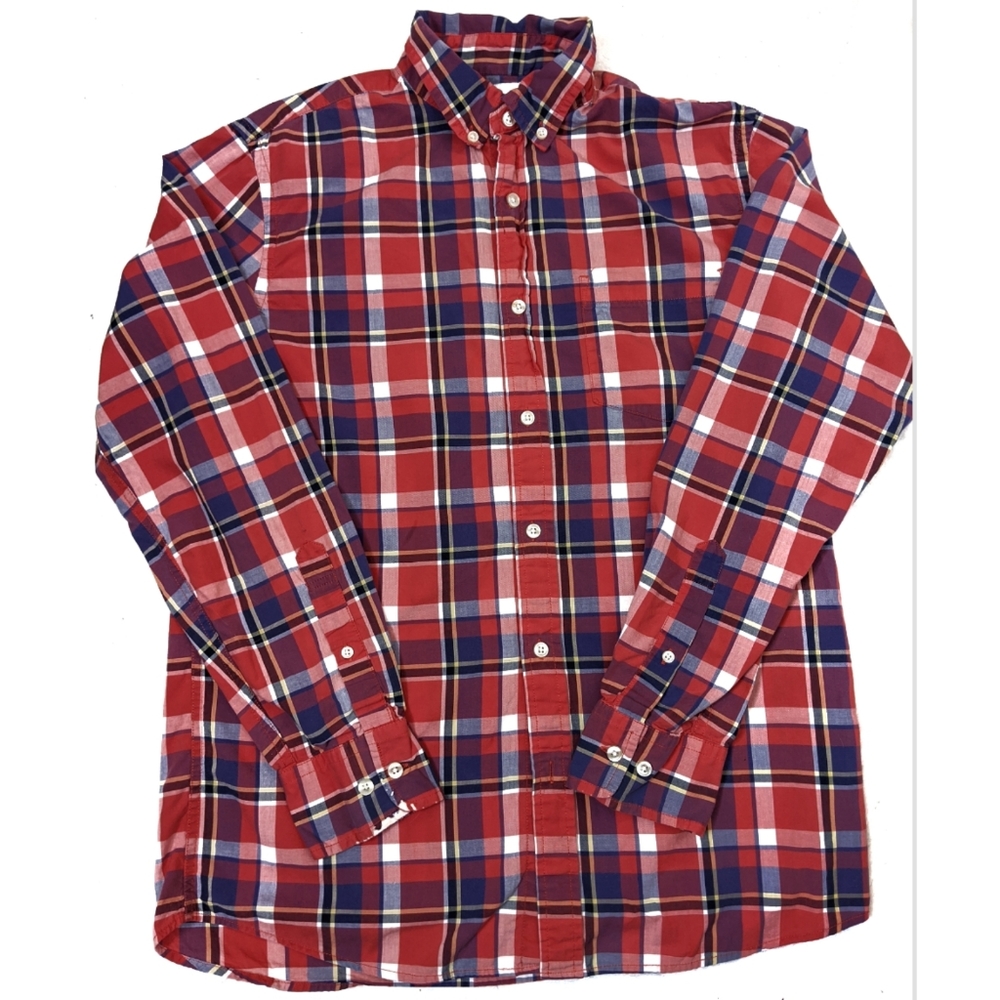 Sonoma plaid button down shirt size medium